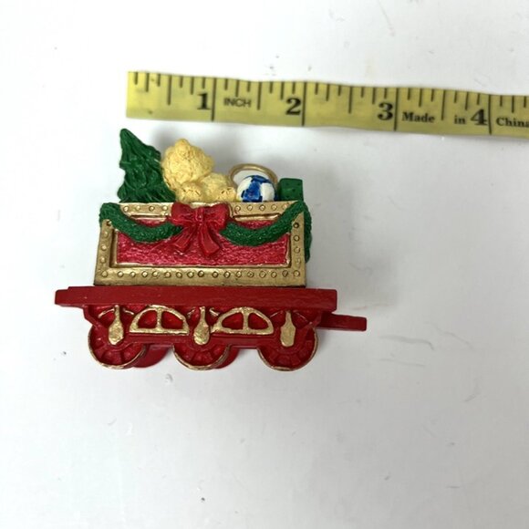 Vintage Flambro 3 Pc Santa’s Train Set in a Box Christmas Mantel Shelf Decor - Picture 12 of 12